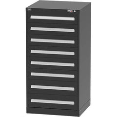 Vidmar - 8 Drawer Black Steel Modular Storage Cabinet - All Tool & Supply