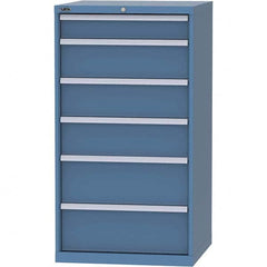 LISTA - 6 Drawer, 45 Compartment Bright Blue Steel Modular Storage Cabinet - All Tool & Supply