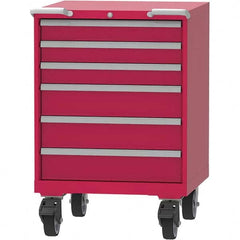 LISTA - 6 Drawer, 45 Compartment Red Steel Modular Storage Cabinet - All Tool & Supply