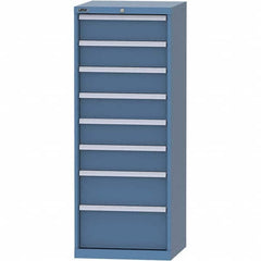 LISTA - 8 Drawer, 84 Compartment Bright Blue Steel Modular Storage Cabinet - All Tool & Supply