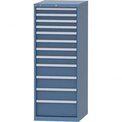 LISTA - 12 Drawer, 99 Compartment Bright Blue Steel Modular Storage Cabinet - All Tool & Supply