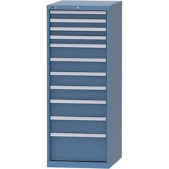 LISTA - 11 Drawer, 99 Compartment Bright Blue Steel Modular Storage Cabinet - All Tool & Supply