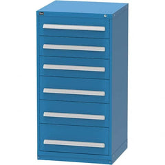 Vidmar - 6 Drawer Bright Blue Steel Modular Storage Cabinet - All Tool & Supply