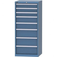 LISTA - 8 Drawer, 84 Compartment Bright Blue Steel Modular Storage Cabinet - All Tool & Supply