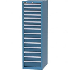 LISTA - 15 Drawer, 45 Compartment Bright Blue Steel Modular Storage Cabinet - All Tool & Supply