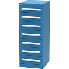 Vidmar - 7 Drawer, 45 Compartment Bright Blue Steel Modular Storage Cabinet - All Tool & Supply