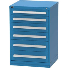 Vidmar - 6 Drawer Bright Blue Steel Modular Storage Cabinet - All Tool & Supply