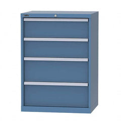 LISTA - 8 Drawer, 124 Compartment Bright Blue Steel Modular Storage Cabinet - All Tool & Supply