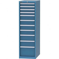 LISTA - 11 Drawer, 45 Compartment Bright Blue Steel Modular Storage Cabinet - All Tool & Supply