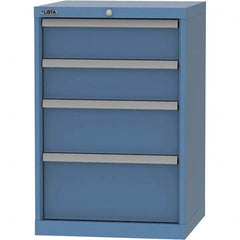 LISTA - 4 Drawer, 84 Compartment Bright Blue Steel Modular Storage Cabinet - All Tool & Supply