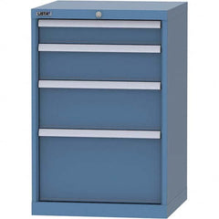 LISTA - 4 Drawer, 84 Compartment Bright Blue Steel Modular Storage Cabinet - All Tool & Supply