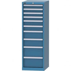 LISTA - 10 Drawer, 216 Compartment Bright Blue Steel Modular Storage Cabinet - All Tool & Supply