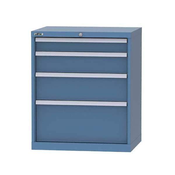 LISTA - 124 Compartment Bright Blue Steel Modular Storage Cabinet - All Tool & Supply