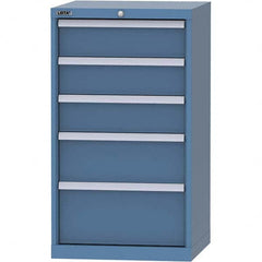 LISTA - 5 Drawer, 84 Compartment Bright Blue Steel Modular Storage Cabinet - All Tool & Supply