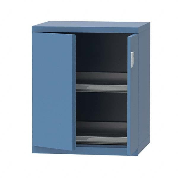 LISTA - 7 Drawer, 124 Compartment Bright Blue Steel Modular Storage Cabinet - All Tool & Supply