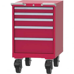 LISTA - 5 Drawer, 99 Compartment Bright Blue Steel Modular Storage Cabinet - All Tool & Supply