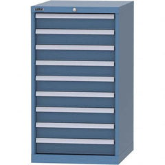 LISTA - 9 Drawer, 99 Compartment Bright Blue Steel Modular Storage Cabinet - All Tool & Supply