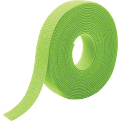 Velcro Brand - Cable Ties; Cable Tie Type: Reusable Cable Tie ; Material: Hook and Loop ; Color: OM5 Green ; Overall Length (Feet): 15 ; Overall Length (Decimal Inch): 180.00000 ; Maximum Bundle Diameter (Inch): 0.75 - Exact Industrial Supply