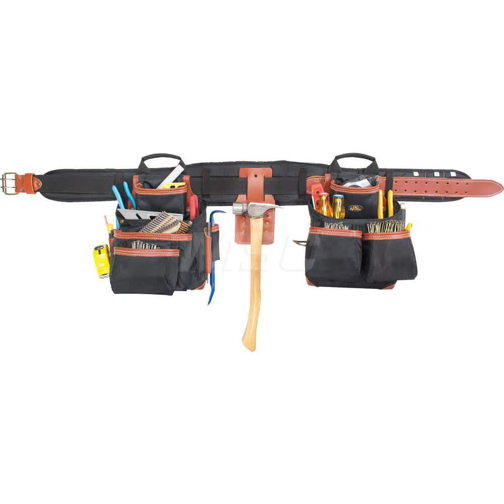 Tool Aprons & Tool Belts; Tool Type: Tool Rig; Minimum Waist Size: 29; Maximum Waist Size: 46; Material: Polyester; Leather; Number of Pockets: 27.000; Color: Black; Minimum Order Quantity: Polyester; Leather; Tool Style: Tool Rig; Minimum Waist Size: 29