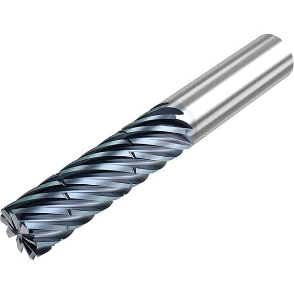 Niagara Cutter - 1" Diam 9 Flute Solid Carbide 0.03" Corner Radius End Mill - All Tool & Supply