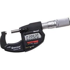 Starrett - Electronic Outside Micrometers Minimum Measurement (Decimal Inch): 0 Minimum Measurement (mm): 0 - All Tool & Supply