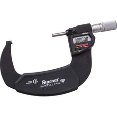 Starrett - Electronic Outside Micrometers Minimum Measurement (Decimal Inch): 3 Minimum Measurement (mm): 75.00 - All Tool & Supply