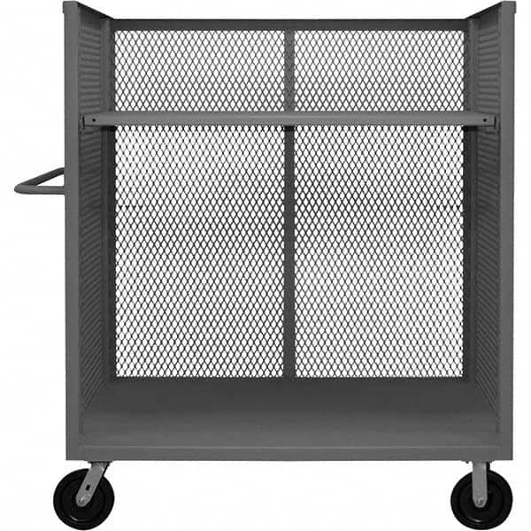 Durham - 3,000 Lb Capacity 1-Shelf 3-Sided Mesh Truck - All Tool & Supply