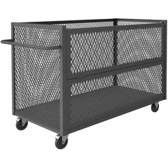 Durham - 1,400 Lb Capacity 1-Shelf 3-Sided Mesh Truck - All Tool & Supply