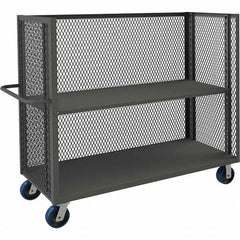 Durham - 3,000 Lb Capacity 3-Shelf 3-Sided Mesh Truck - All Tool & Supply