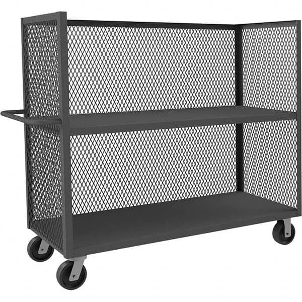 Durham - 3,000 Lb Capacity 2-Shelf 3-Sided Mesh Truck - All Tool & Supply