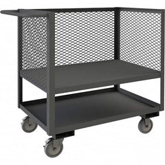 Durham - 1,200 Lb Capacity 2-Shelf 3-Sided Mesh Truck - All Tool & Supply