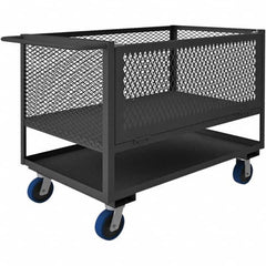 Durham - 2,000 Lb Capacity 2-Shelf 4-Sided Mesh Box Truck - All Tool & Supply