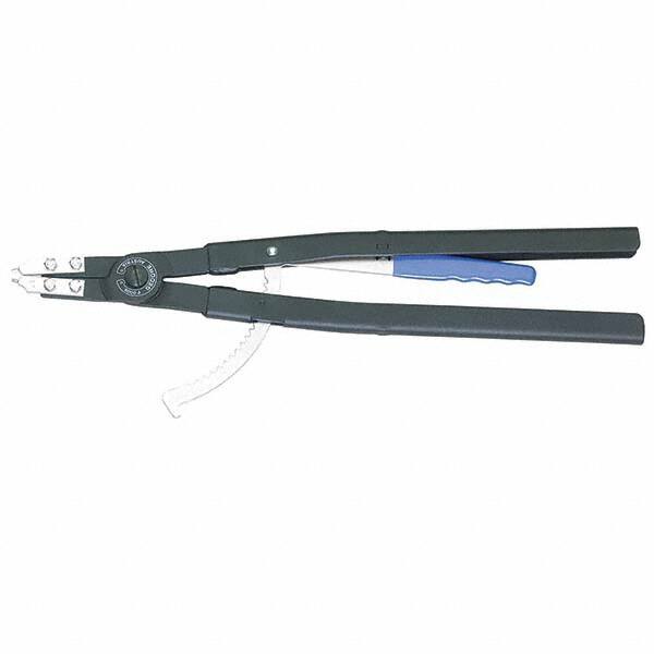 Gedore - Retaining Ring Pliers; Type: Internal ; Ring Size: 4-13/16 to 11-7/8 ; Features: Interchangeable Tips ; Minimum Ring Size (Decimal Inch): 4.8030 ; Tool Style: Internal Retaining Ring ; Maximum Ring Size (Decimal Inch): 11.8110 - Exact Industrial Supply