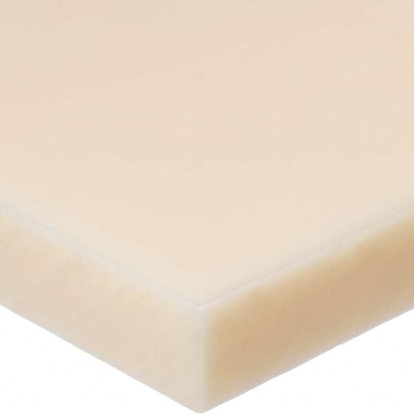 USA Sealing - 4' x 2-1/2" x 1/2" Off-White Nylon 6/6 Rectangular Bar - All Tool & Supply