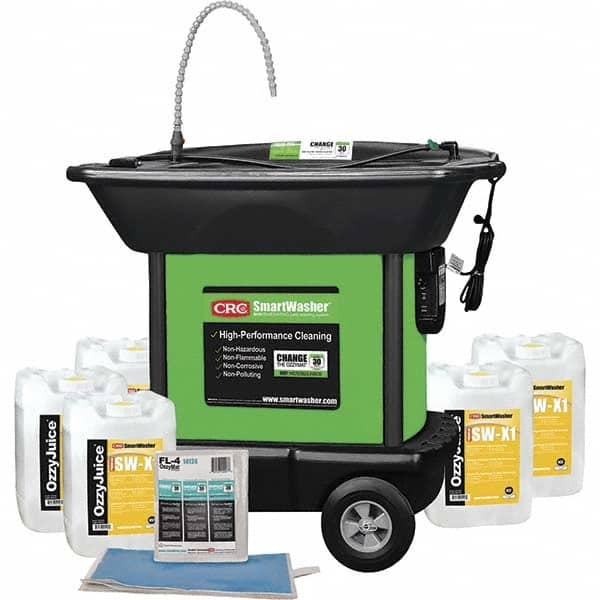 CRC - 25 Gal Free Standing Water-Based Mobile Parts Washer Kit - All Tool & Supply