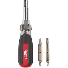 Milwaukee Tool - Bit Screwdrivers Type: Multi-Bit Screwdriver Tip Type: Phillips ; Square; Slotted - All Tool & Supply