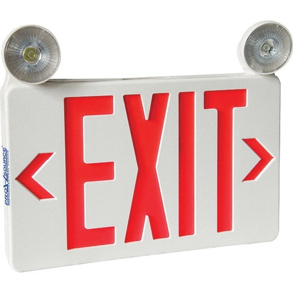 PRO-SOURCE - Combination Exit Signs Mounting Type: Universal Mount Number of Faces: 1; 2 - All Tool & Supply