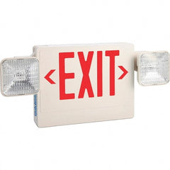 PRO-SOURCE - Combination Exit Signs Mounting Type: Ceiling Mount; Wall Mount Number of Faces: 1 - All Tool & Supply