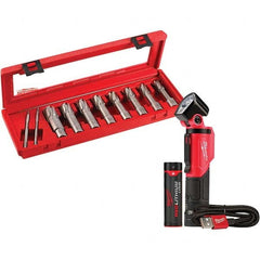 Milwaukee Tool - Annular Cutter Sets Minimum Cutter Diameter (Inch): 9/16 Maximum Cutter Diameter (Inch): 1-1/16 - All Tool & Supply