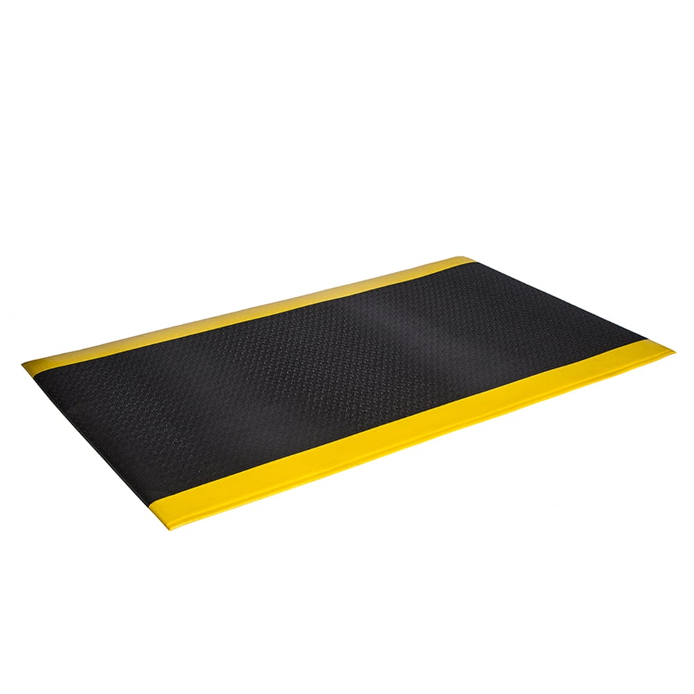 Crown Matting - Anti-Fatigue Matting; Dry or Wet Environment: Dry ; Length (Feet): 75.000 ; Width (Inch): 24 ; Width (Feet): 2.00 ; Thickness (Inch): 9/16 ; Surface Pattern: Diamond-Plate - Exact Industrial Supply