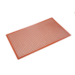 Crown Matting - Anti-Fatigue Matting; Dry or Wet Environment: Wet ; Length (Feet): 20.000 ; Width (Inch): 36 ; Width (Feet): 3.00 ; Thickness (Inch): 1/2 ; Surface Pattern: Raised Circles - Exact Industrial Supply