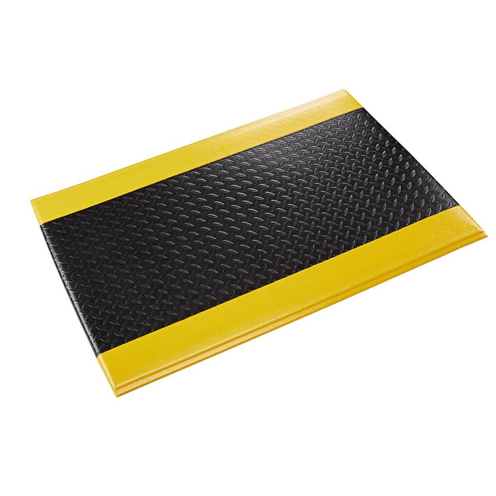 Crown Matting - Anti-Fatigue Matting; Dry or Wet Environment: Dry ; Length (Feet): 75.000 ; Width (Inch): 24 ; Width (Feet): 2.00 ; Thickness (Inch): 9/16 ; Surface Pattern: Diamond-Plate - Exact Industrial Supply