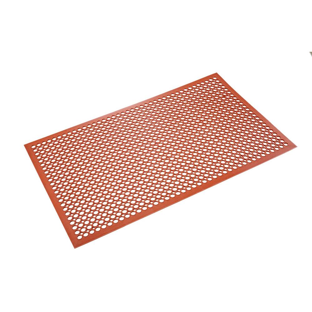 Crown Matting - Anti-Fatigue Matting; Dry or Wet Environment: Wet ; Length (Feet): 15.000 ; Width (Inch): 36 ; Width (Feet): 3.00 ; Thickness (Inch): 1/2 ; Surface Pattern: Raised Circles - Exact Industrial Supply