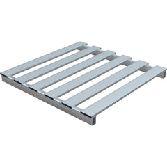 Vestil - Pallets; Type: Half Pallet ; Length (Decimal Inch): 24.0000 ; Width (Decimal Inch): 48.0000 ; Height (Decimal Inch): 4.000000 ; Static Load Capacity (Lb.): 4000.00 ; Color: Silver - Exact Industrial Supply