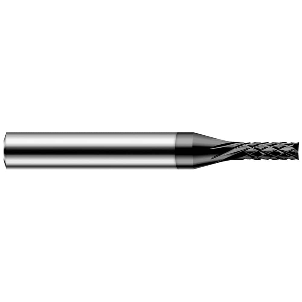 Harvey Tool - 1/4" Diam, 3/4" LOC, 1/4" Shank Diam, 10-Flute End Mill-End Diamond-Pattern Router Bit - Exact Industrial Supply