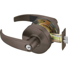 Yale - Lever Locksets; Door Thickness: 1-3/4 (Inch); Door Thickness: 1-3/4 ; Back Set: 2-3/4 (Inch); For Use With: Storeroom; Utility; Exit Doors ; Finish/Coating: Oxidized Satin Dark Bronze (10B) ; Cylinder Type: 6 Pin Para Keyway - Exact Industrial Supply