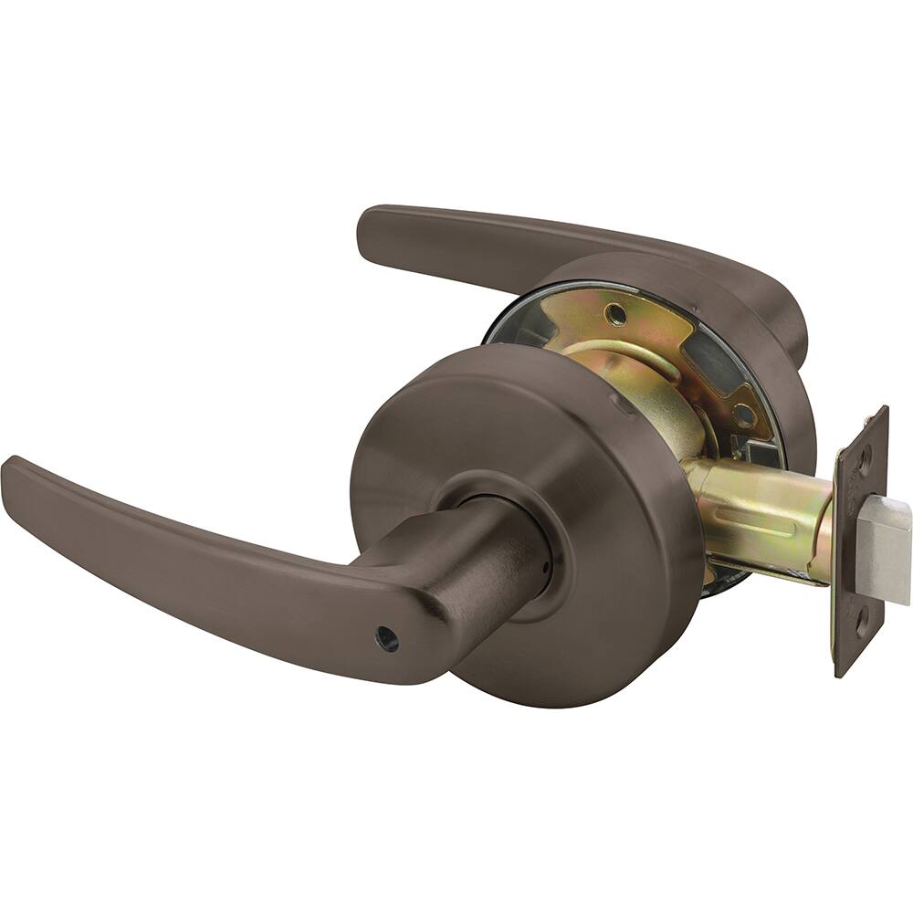 Yale - Lever Locksets; Door Thickness: 1-3/4 (Inch); Door Thickness: 1-3/4 ; Back Set: 2-3/4 (Inch); For Use With: Lavatory or Other Privacy Doors ; Finish/Coating: Oxidized Satin Dark Bronze (10B) ; Special Item Information: Privacy; Bedroom or Bath Loc - Exact Industrial Supply