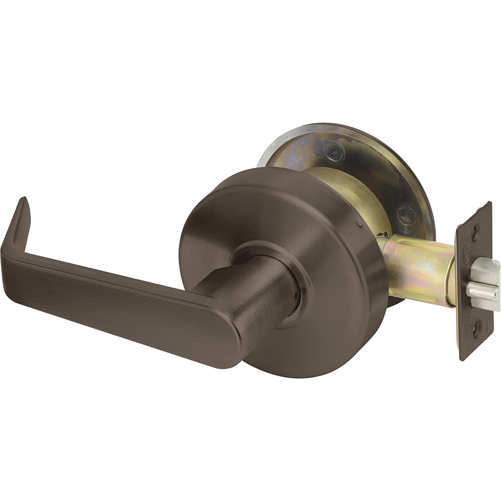 Yale - Lever Locksets; Door Thickness: 1-3/4 (Inch); Door Thickness: 1-3/4 ; Back Set: 2-3/4 (Inch); For Use With: Twin Communicating or Exit Doors ; Finish/Coating: Oxidized Satin Dark Bronze (10B) ; Special Item Information: Communicating Passage Lock - Exact Industrial Supply