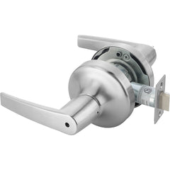 Yale - Lever Locksets; Door Thickness: 1-3/4 (Inch); Door Thickness: 1-3/4 ; Back Set: 2-3/4 (Inch); For Use With: Storeroom; Utility; Exit Doors ; Finish/Coating: Satin Chrome ; Cylinder Type: 6 Pin Para Keyway - Exact Industrial Supply