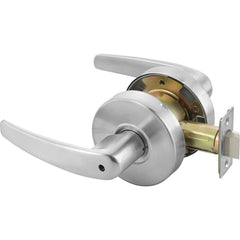 Yale - Lever Locksets; Door Thickness: 1-3/4 (Inch); Door Thickness: 1-3/4 ; Back Set: 2-3/4 (Inch); For Use With: Lavatory or Other Privacy Doors ; Finish/Coating: Satin Chrome ; Special Item Information: Privacy; Bedroom or Bath Lock Function - Exact Industrial Supply